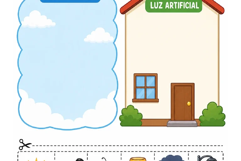 Atividades sobre fontes de luz natural e artificial