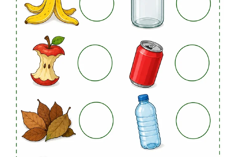 Atividades sobre resíduos orgânicos e recicláveis