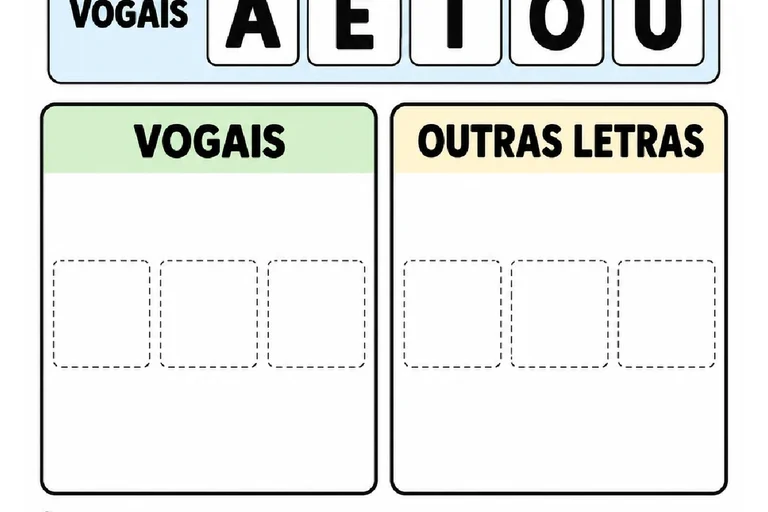 Alfabeto e Vogais para Pré I: 6 Atividades de Reconhecimento