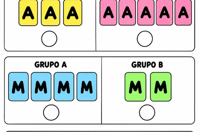 Comparação de quantidades com cartões de letras em atividade lúdica para o Pré II