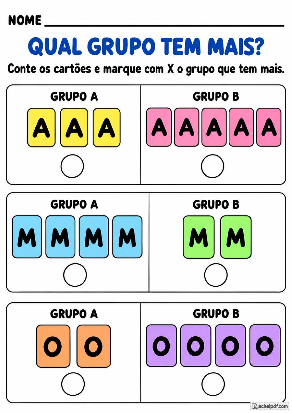 Atividades de Alfabetização com Letras e Sons para Imprimir