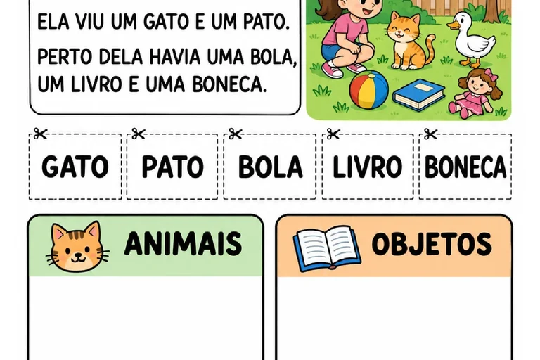Textos Curtos para Leitura e Compreensão no 1º ano