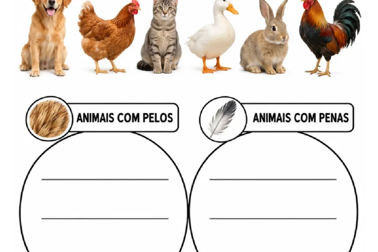 Animais Domésticos em PDF: Pelos, Penas e Cuidados