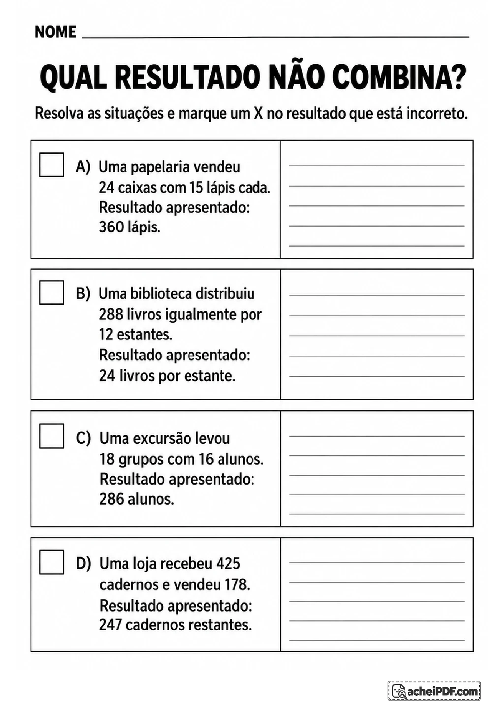 Problemas Matemáticos com Raciocínio Lógico para o 5º ano