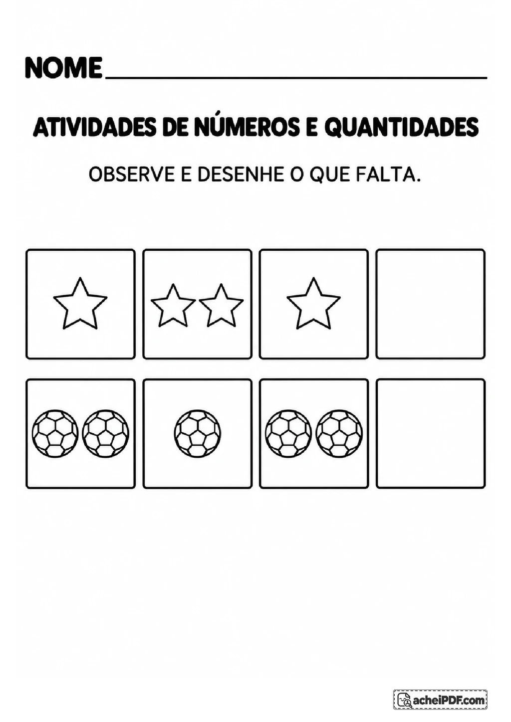 Números e Quantidades para o Maternal II: Atividades