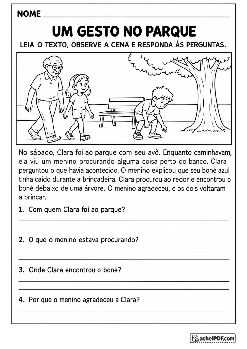 Compreensão Leitora com Textos e Desafios para o 3º ano