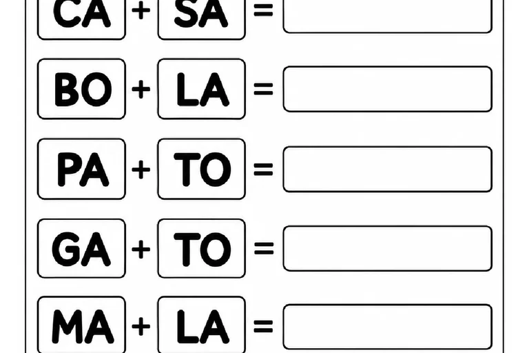 Pares, Cartões e Códigos de Sílabas para Descobrir Palavras