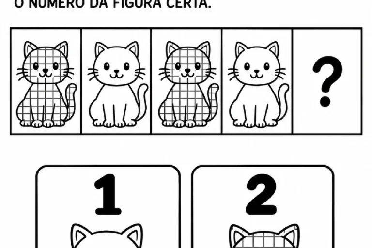 Gato Xadrez: Sequências com Números, Letras e Formas