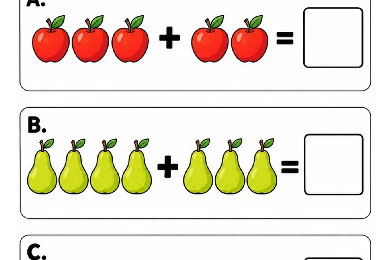 Adição com Desenhos até 10 para o Pré II