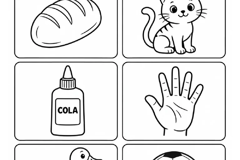 Rimas, Sílabas e Leitura de Imagens para Imprimir