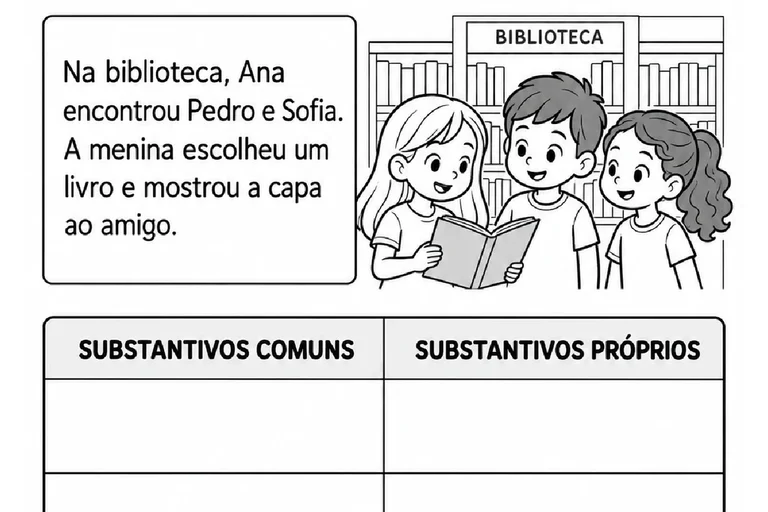 Atividades de Substantivos para o 4º ano em PDF